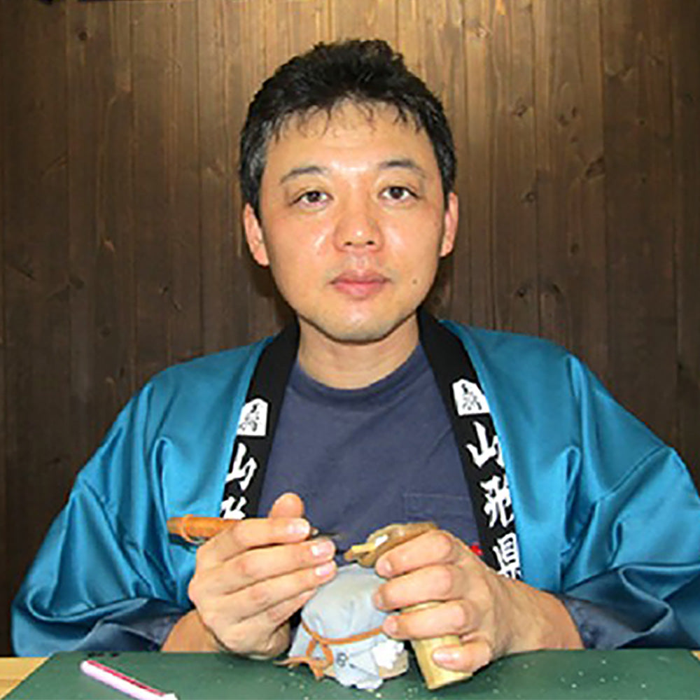 【受注生産受付中】オールレザー飾り駒「王将」サイズ小（彫り師 亘山）