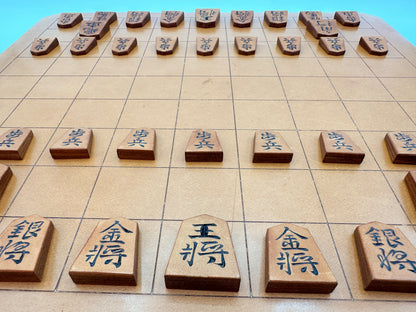 【受注生産受付中】オールレザー「本格牛革将棋駒」セット（彫り師 暁）