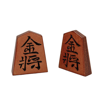 【受注生産受付中】オールレザー「本格牛革将棋駒」セット（彫り師 暁）