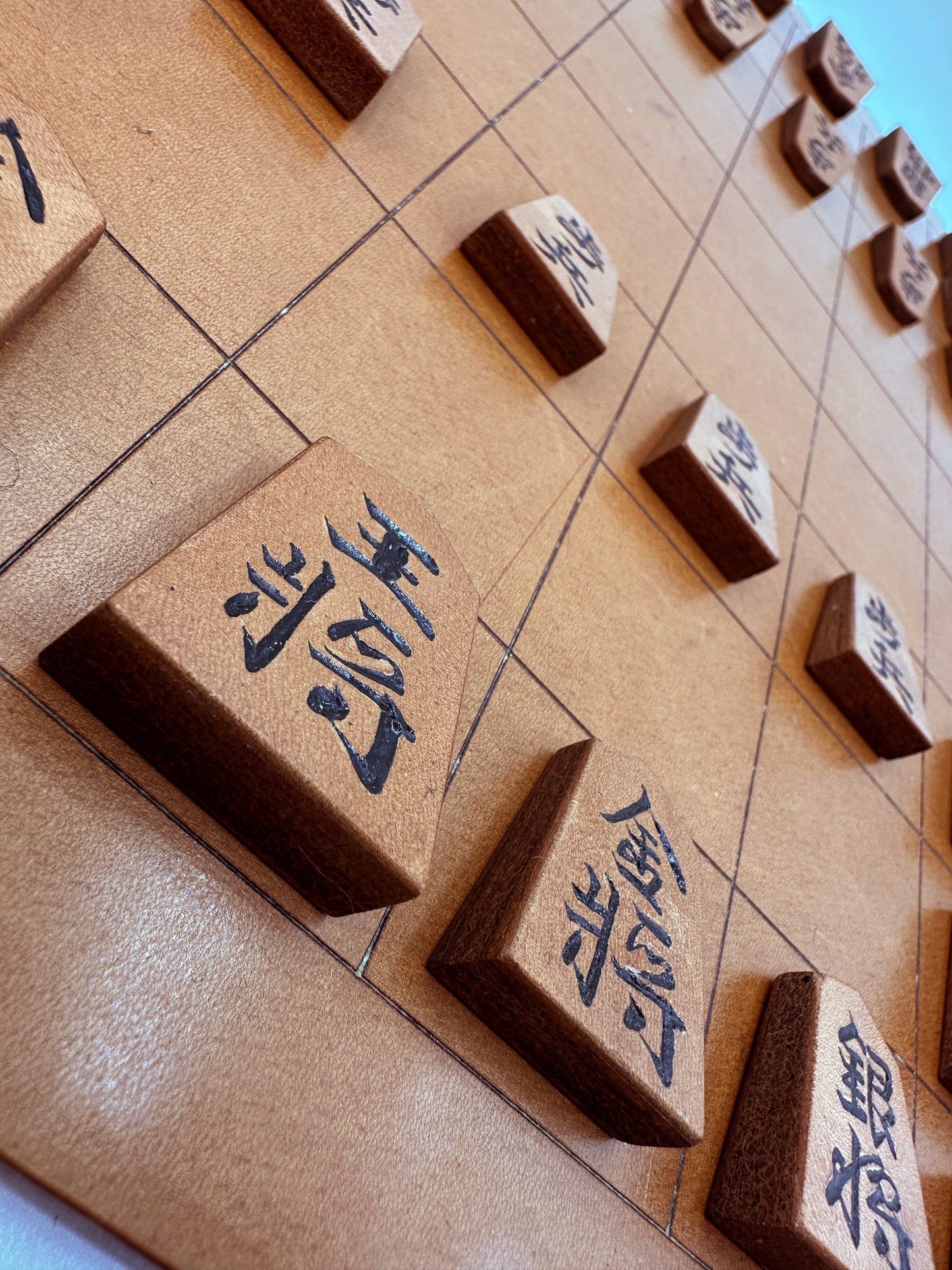 【受注生産受付中】オールレザー「本格牛革将棋駒」セット（彫り師 亘山）