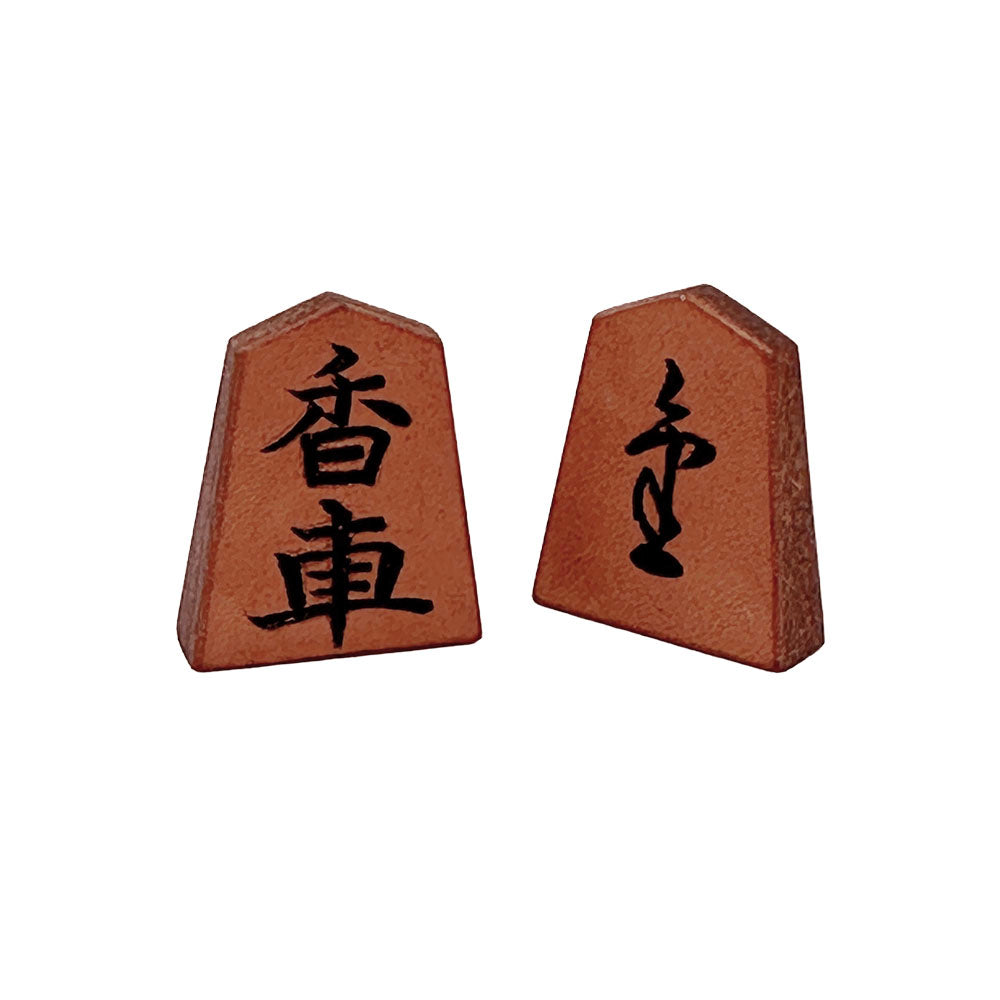 【受注生産受付中】オールレザー「本格牛革将棋駒」セット（彫り師 亘山）