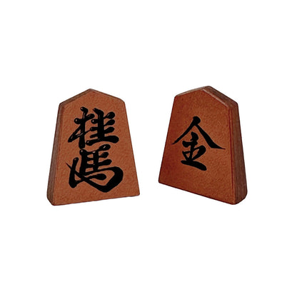 【受注生産受付中】オールレザー「本格牛革将棋駒」セット（書き師 天麻）